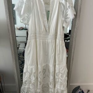Anthropologie Somerset Maxi Cutwork dress
